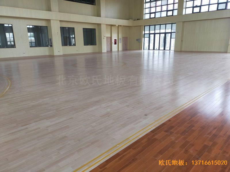 江蘇連云港消防隊運(yùn)動木地板安裝案例