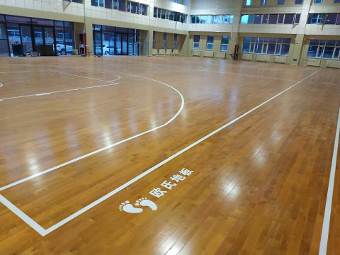 寧夏銀川實驗學(xué)校楓樺B運動地板完工效果